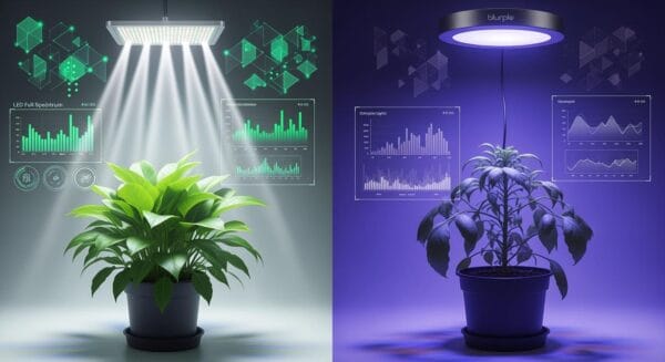 Full-Spectrum LED Grow Lights Help Your Plants Thrive Over Blurple