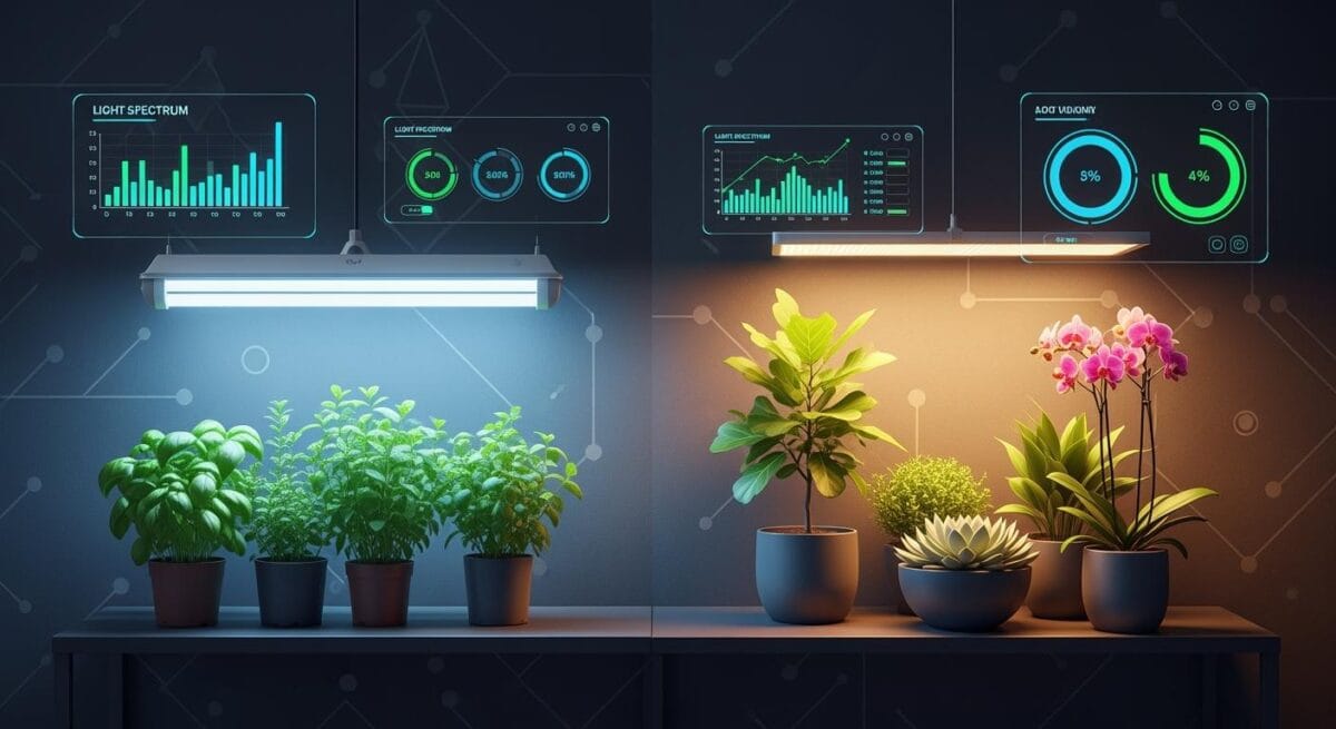 Fluorescent vs LED Grow Lights for Indoor Plants