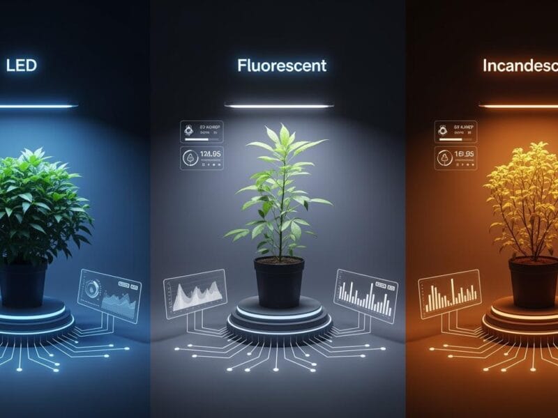 Plant Grow Lights Showdown LED, Fluorescent, or Incandescent