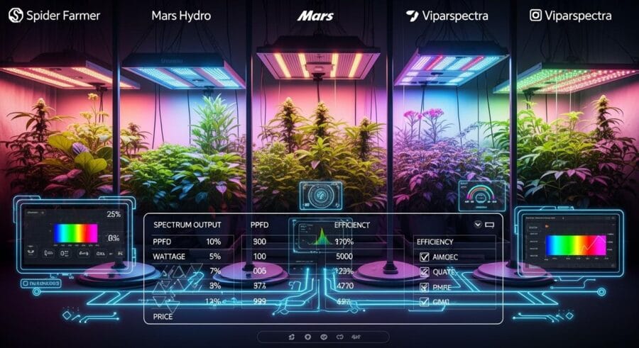 Top LED Grow Light Brands Compared for Quality and Performance