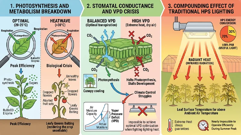 The Deep Threat of Extreme Summer Heatwaves on Commercial Greenhouses