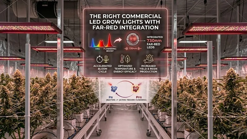 the Right Commercial LED Grow Lights with Far-Red Integration