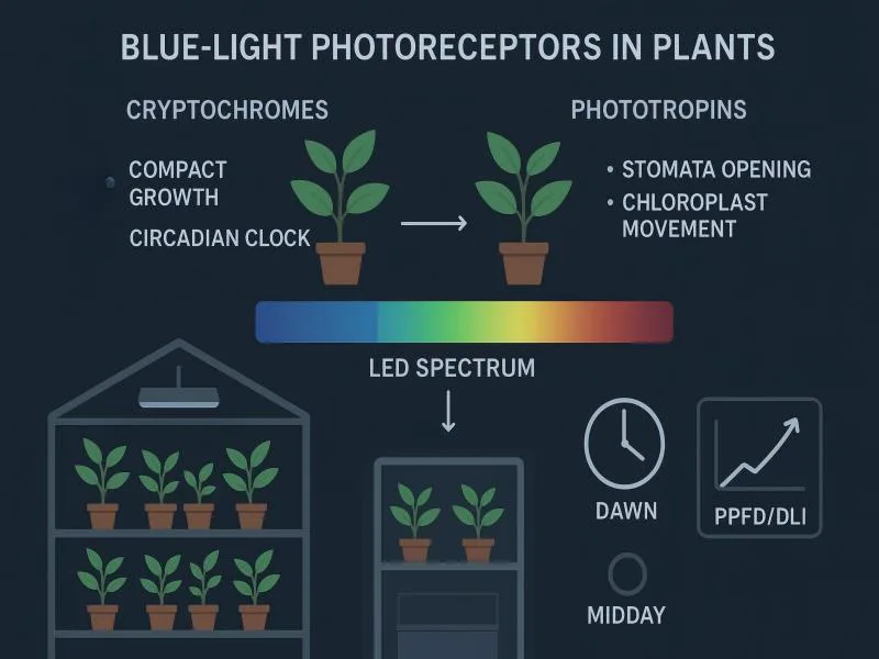 Blue Light Spectrum Recipes for CEA