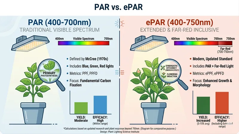 PAR grow lights vs ePAR grow lights