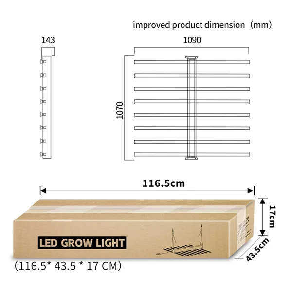 800W Foldablefull spectrum grow light strip 800W Foldablefull spectrum grow light strip