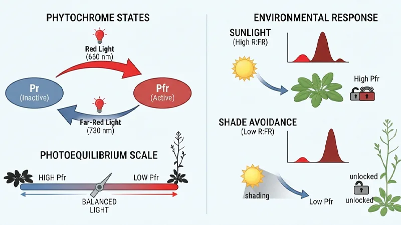 Phytochrome Pr and Pfr