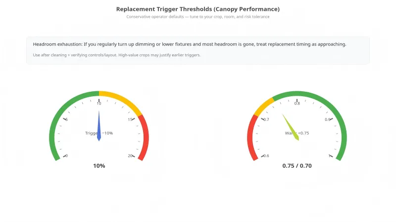 replacement trigger thresholds
