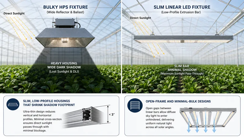 Greenhouse Light Shading Fixtures