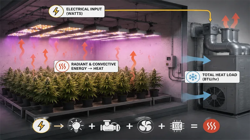 HVAC Load Cannabis Lights