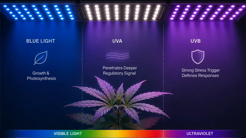 UVB vs UVA and blue light
