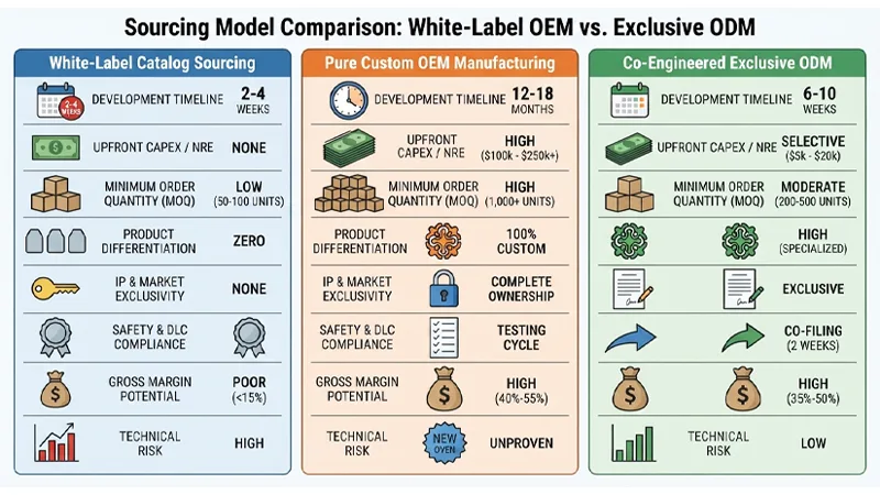 White-Label OEM vs. Exclusive ODM