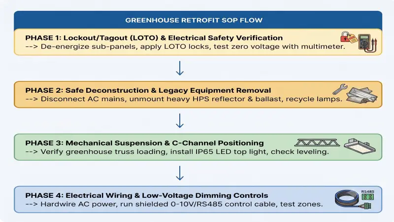 greenhouse retrofit sop flow