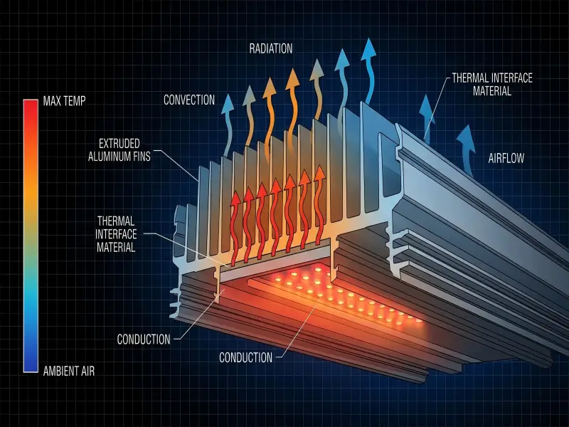 heat dissipation in passive grow lights