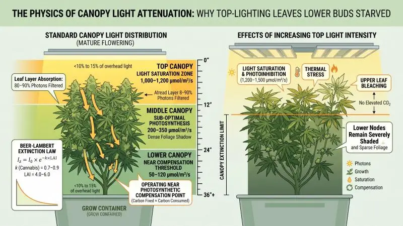 the physics of canopy light attenuation