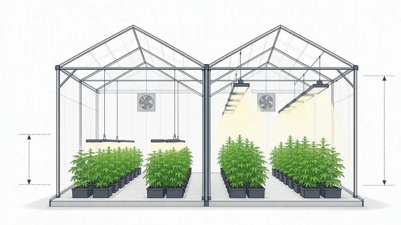Commercial LED for chrysanthemums