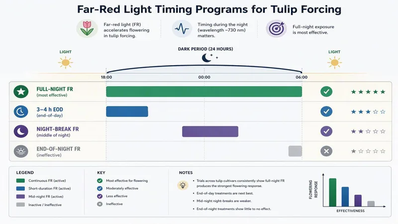 Far-Red Light Timing Programs for Tulip Forcing