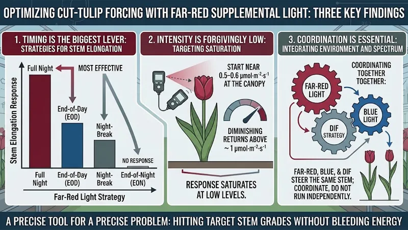 Far-red supplemental light is a precise tool for a precise problem