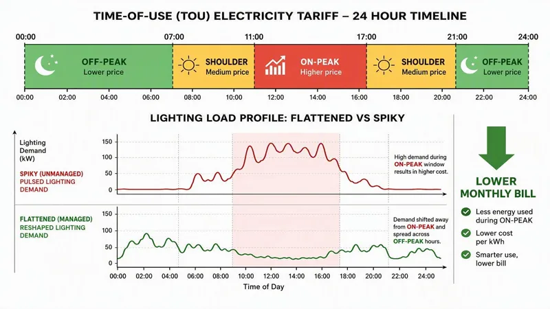 TIME-OF-USE (TOU) ELECTRICITY TARIFF - 24 HOUR TIMELINE