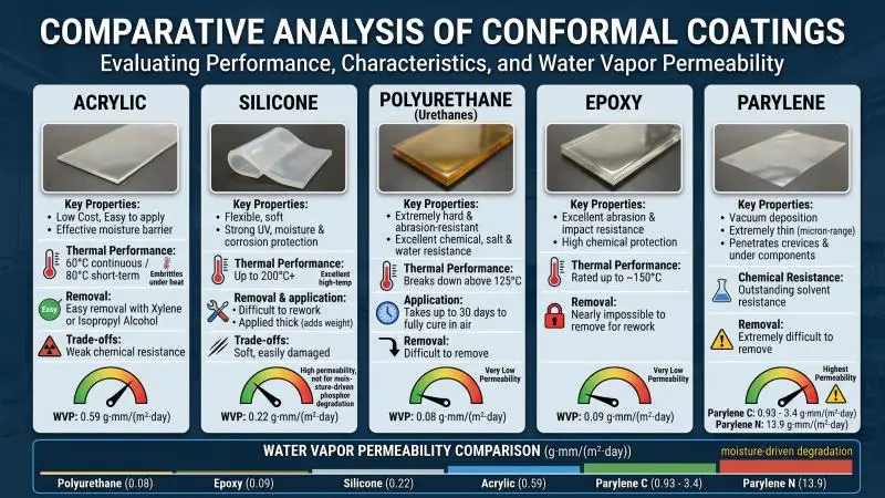 comparative analysis of conformal coatings