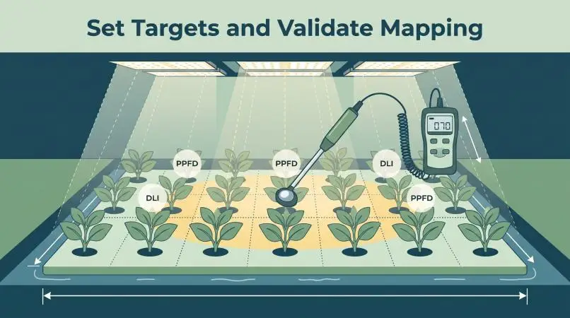 set targets and validate mapping