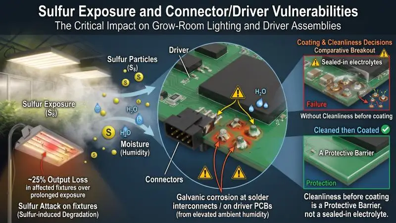 sulfur exposure and connector vulnerabilities